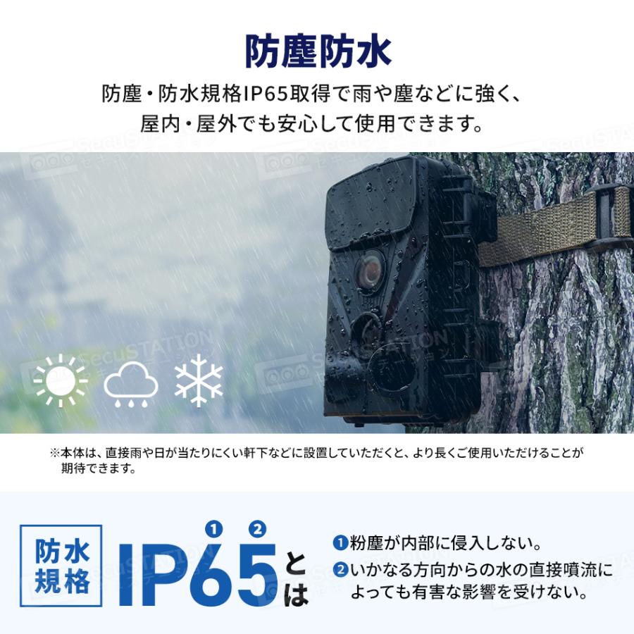 SecuSTATION 防犯カメラ トレイルカメラ 小型カメラ 熊 獣害 家庭用