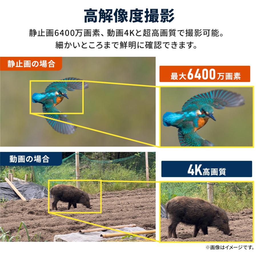 SecuSTATION 防犯カメラ トレイルカメラ 小型カメラ 熊 獣害 家庭用