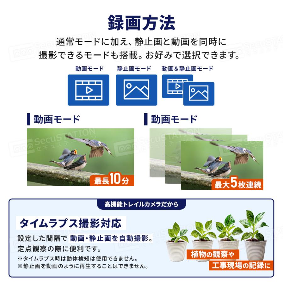 防犯カメラ トレイルカメラ 小型カメラ 熊 獣害 家庭用 屋内 屋外 監視 夜間撮影 スマホ対応 どこでもCAM MW68 | SecuSTATION | 18