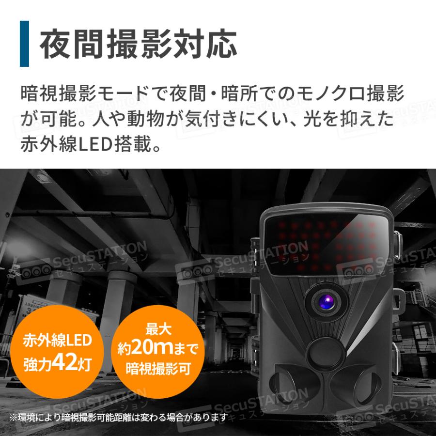 SecuSTATION 防犯カメラ トレイルカメラ 小型カメラ 熊 獣害 家庭用
