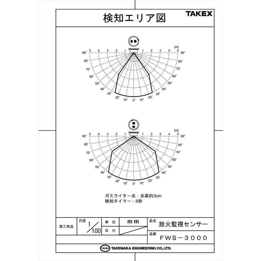 FWS-3000】 放火監視センサー (メッセージ式) 日本消防検定協会鑑定品
