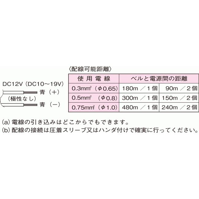 【KB-6】 警報ベル 12V仕様 レッド モーター方式 TAKEX 竹中エンジニアリング |  | 03