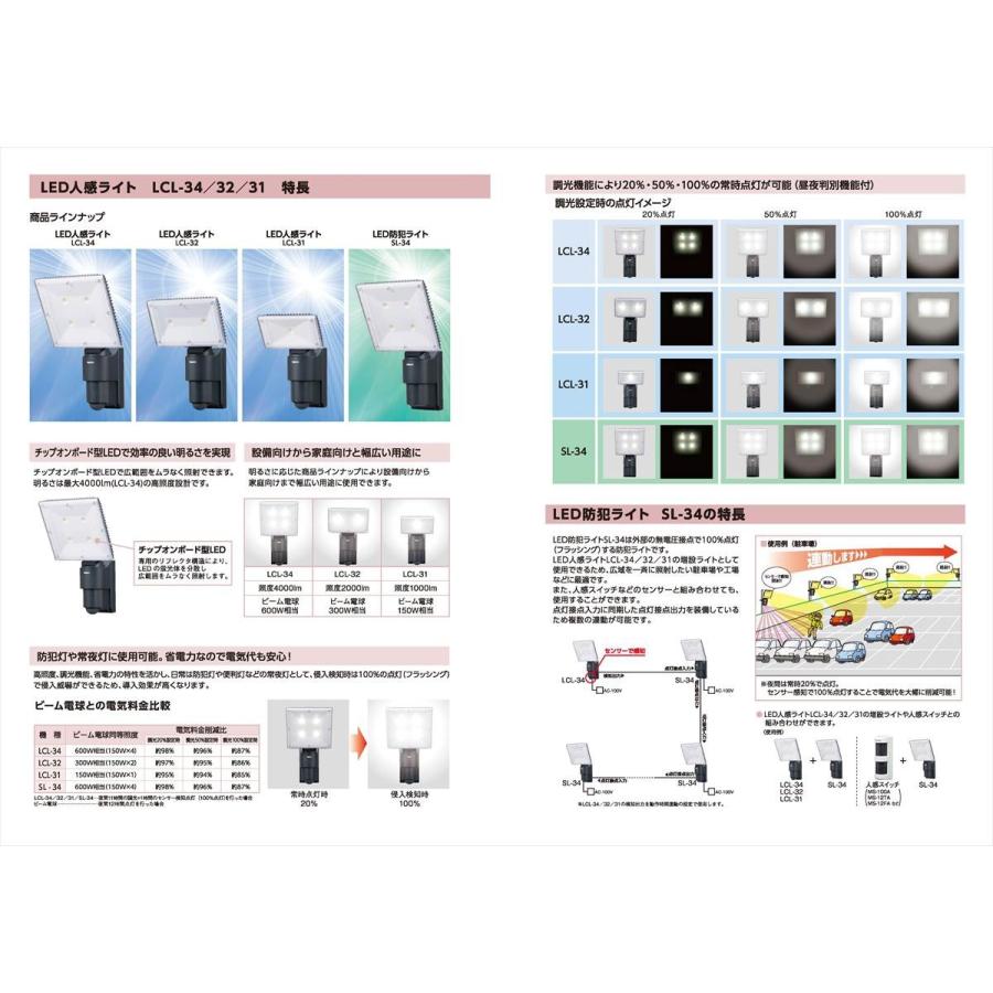 【LCL-34】 LED省電人感・防犯ライト 4000ml TAKEX 竹中エンジニアリング_2