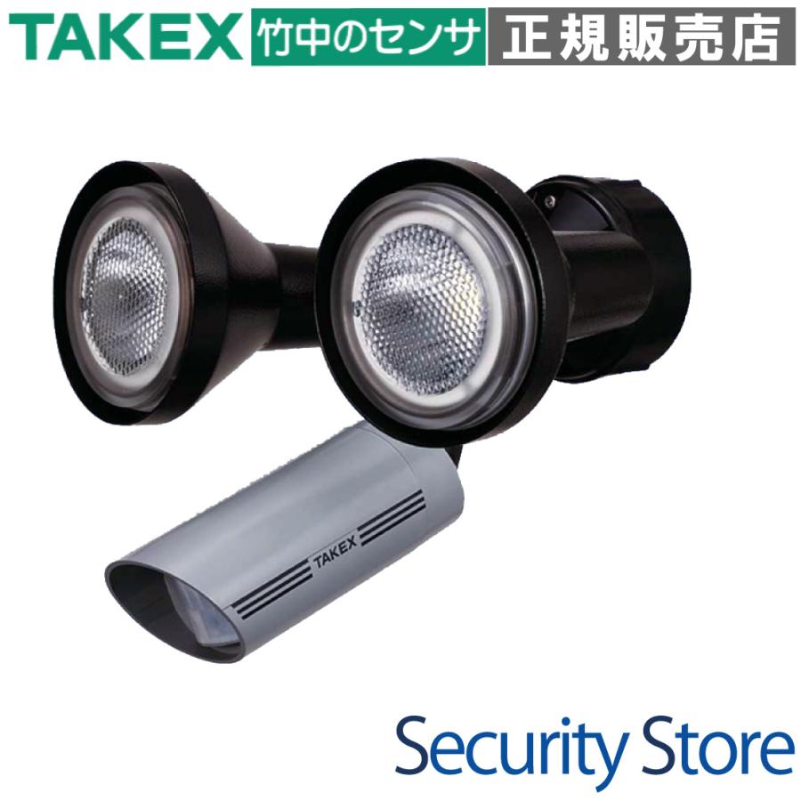 【LCL-102N(G)】 人感・音感ライト 2灯型 線検知型 外部制御対応 グレー TAKEX 竹中エンジニアリング | 