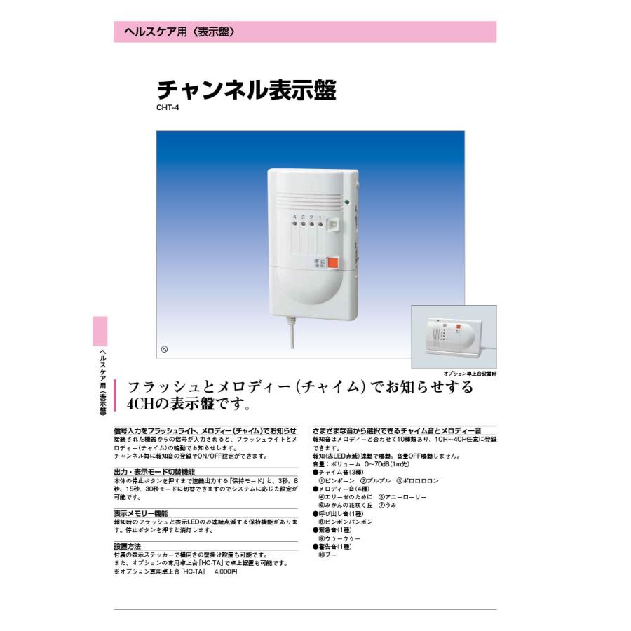 CHT-4】 チャンネル表示盤（4ch用） TAKEX 竹中エンジニアリング