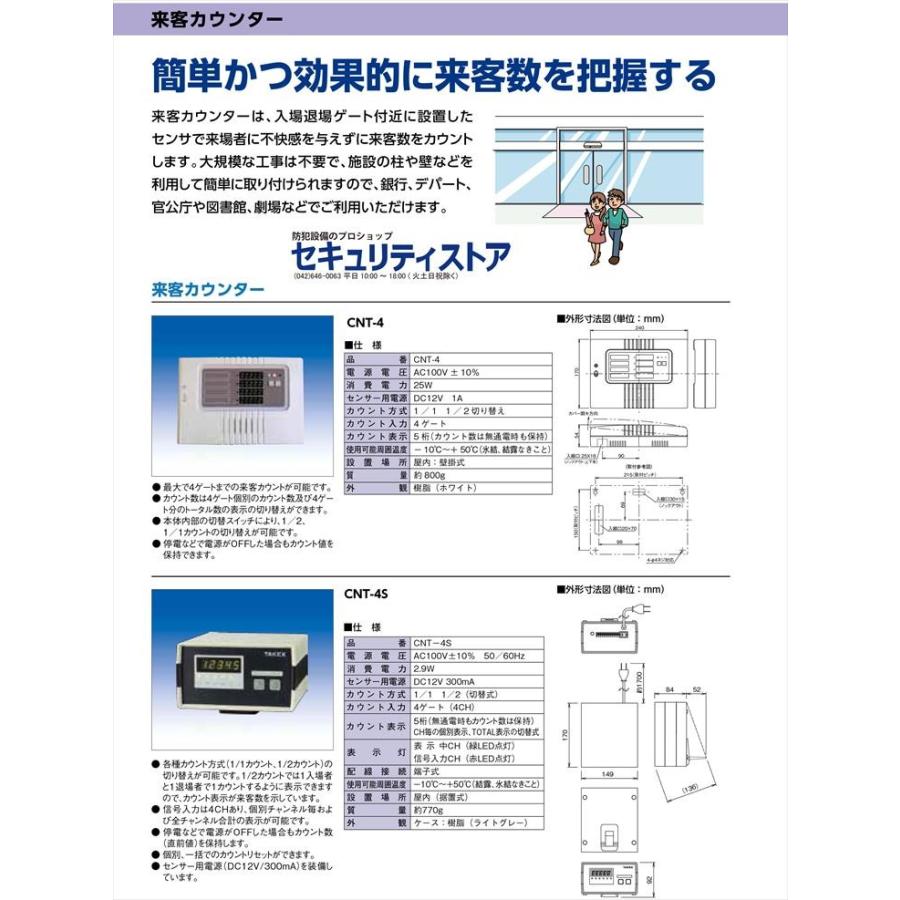 来客カウンター用ガゼルセンサ Irc5716 Mw Takex 竹中エンジニアリング株式会社 B2917 防犯設備のセキュリティストア 通販 Yahoo ショッピング