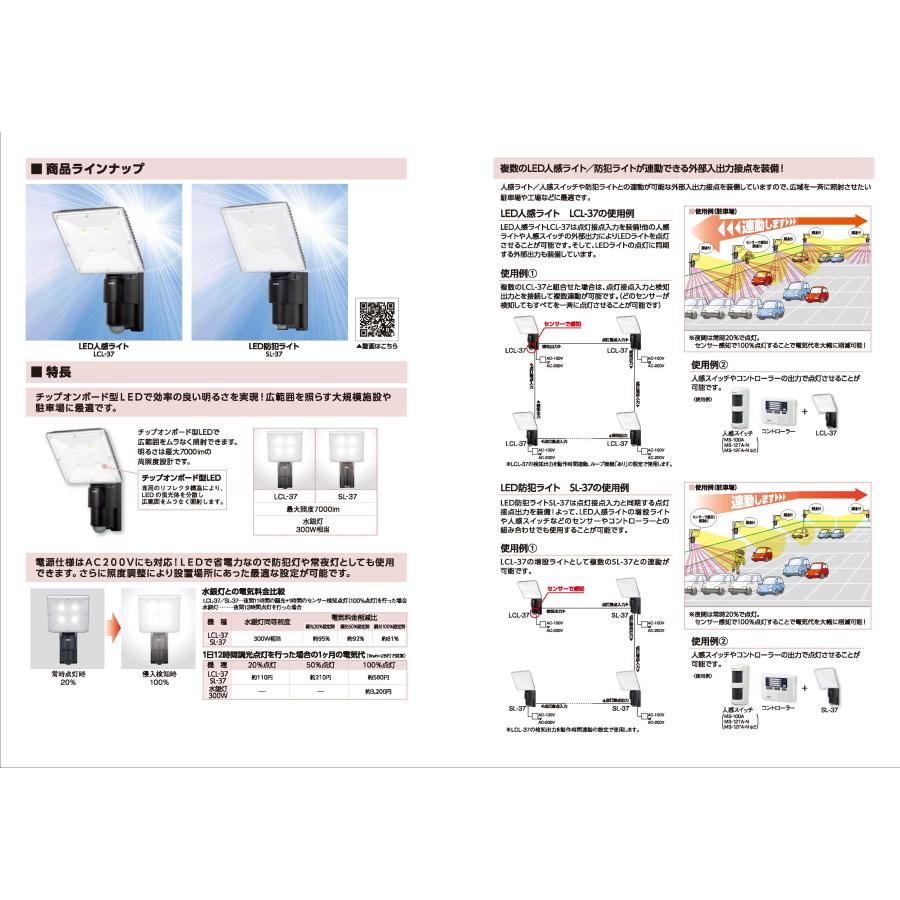 【LCL-37】 LED人感ライト 最大7000lm TAKEX 竹中エンジニアリング |  | 04