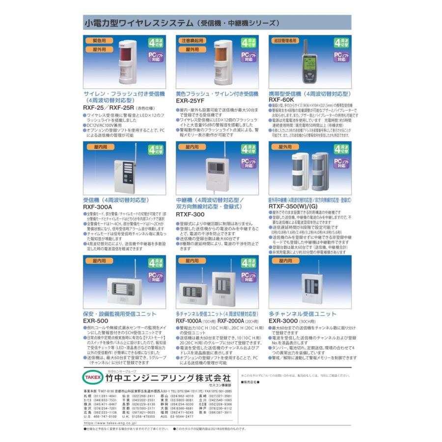 【EXLF-SW1】 【終売】漏水センサ送信機 TAKEX 竹中エンジニアリング |  | 03
