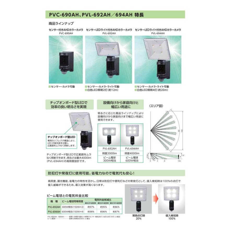 PVC-690AH】 センサー付きAHDカラーカメラ TAKEX 竹中