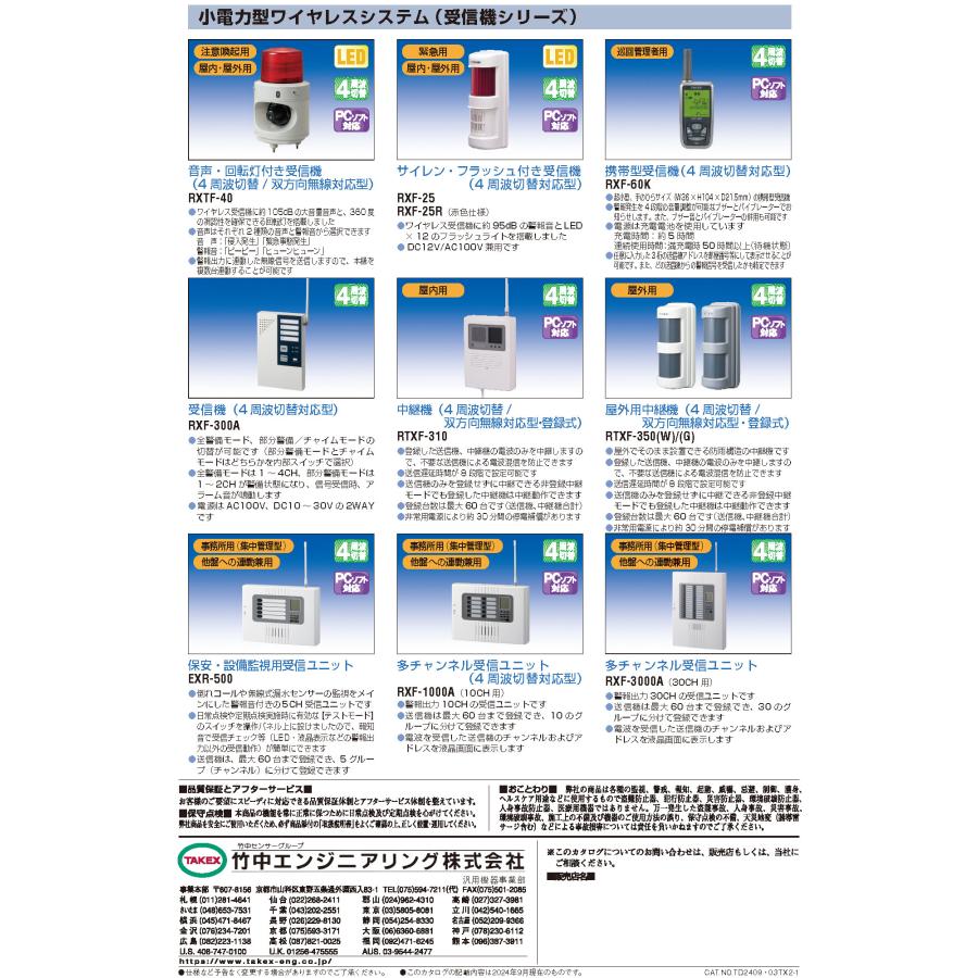 【TX-130B】 防爆・防滴型転倒検知送信機〔倒れコール〕 TAKEX 竹中エンジニアリング |  | 03