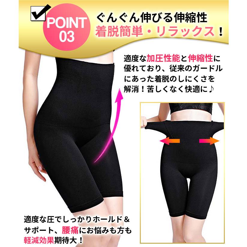 セドールJAPAN ガードル 補正下着 お腹引き締め ハイウエスト ロング
