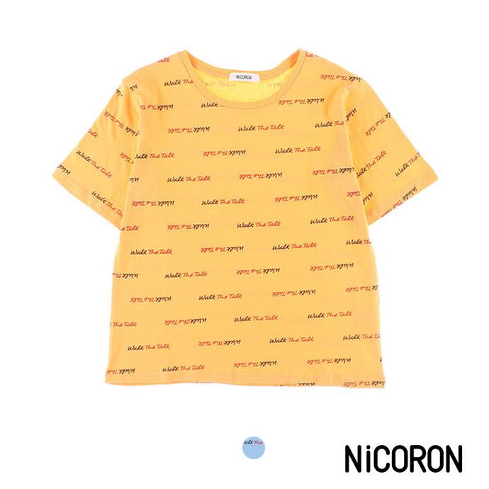 総柄tシャツ Nicoron ニコロン 藤田ニコル にこるん レディース カットソー Tシャツ 半袖 総柄 ロゴ クルーネック 得トクセール Tシャツ セール Sale M11c セドールjapan 通販 Yahoo ショッピング