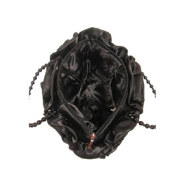 SALE パーティーバッグアクセサリーバッグサテンお花ローズコサージュキラキラビーズミニバックパーティードレス結婚式二次会Ｓｅｄｕｃｅ |  | 02