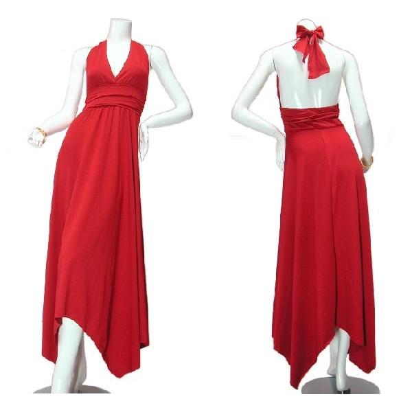 ロングドレスホルターネックマキシ丈アシンメトリーシンプルパーティードレスフォーマルドレスＳｅｄｕｃｅ |  | 02