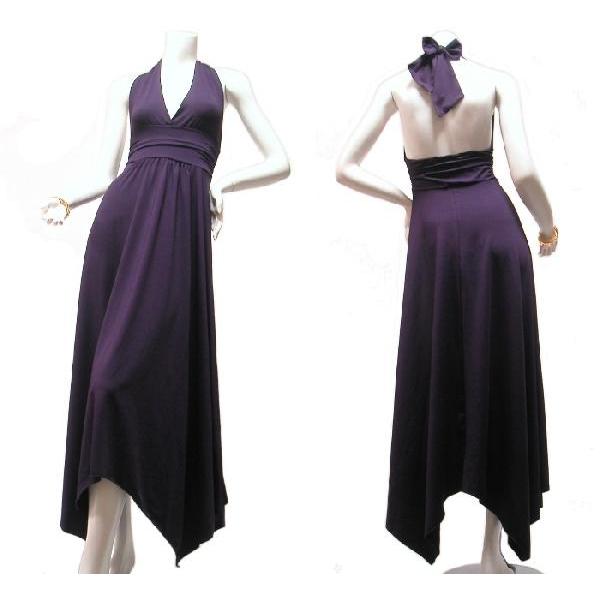 ロングドレスホルターネックマキシ丈アシンメトリーシンプルパーティードレスフォーマルドレスＳｅｄｕｃｅ |  | 04