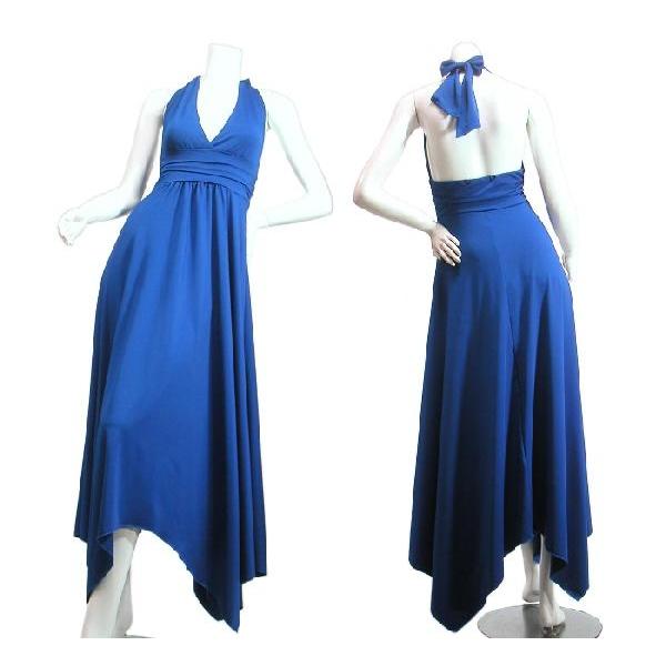 ロングドレスホルターネックマキシ丈アシンメトリーシンプルパーティードレスフォーマルドレスＳｅｄｕｃｅ |  | 05