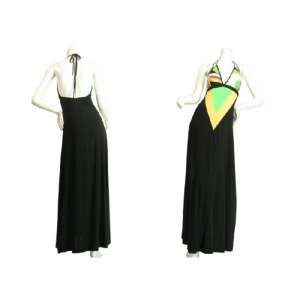 ロングドレスワンピースマキシ丈Ｖカットデザインシンプルホルターネックパーティーや二次会にも！ピンクグリーンＳ・ＭサイズＬＡＳｅｄｕｃｅ |  | 02