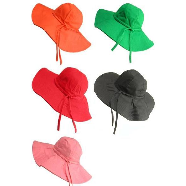 帽子ハットカジュアルなつば広つば大コットンシンプルな形です。日焼け防止オレンジ・グリーン・レッド・ブラック・ベビーピンクＬＡＳｅｄｕｃｅ |  | 01