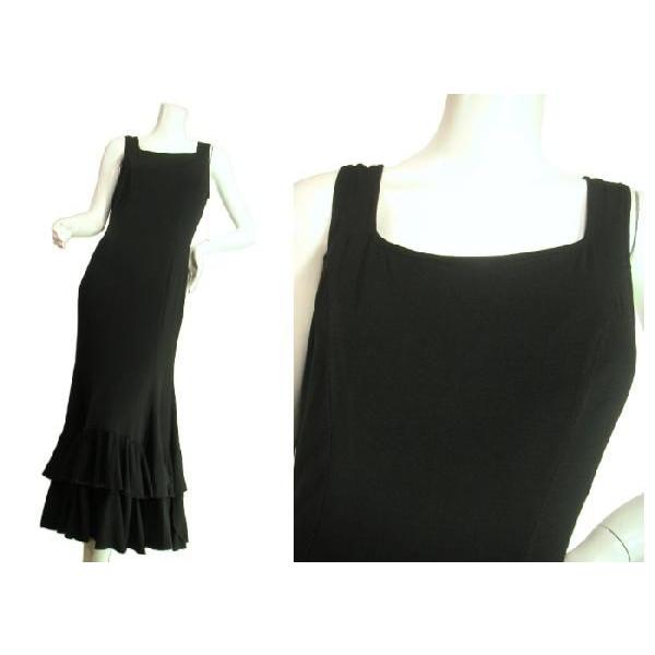 ロングドレスワンピースプリンセスティアードフリルゴージャスゴシック調　フラメンコ　ダンス　ブラックＳｅｄｕｃｅ |  | 01