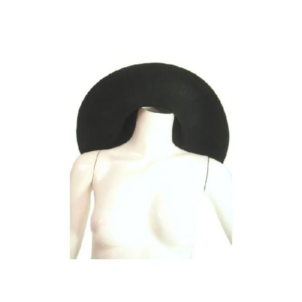 つば広帽子つば大女優帽ウールハット冬もつば広ハットでエレガントに！ブラックＬＡＳｅｄｕｃｅ |  | 02