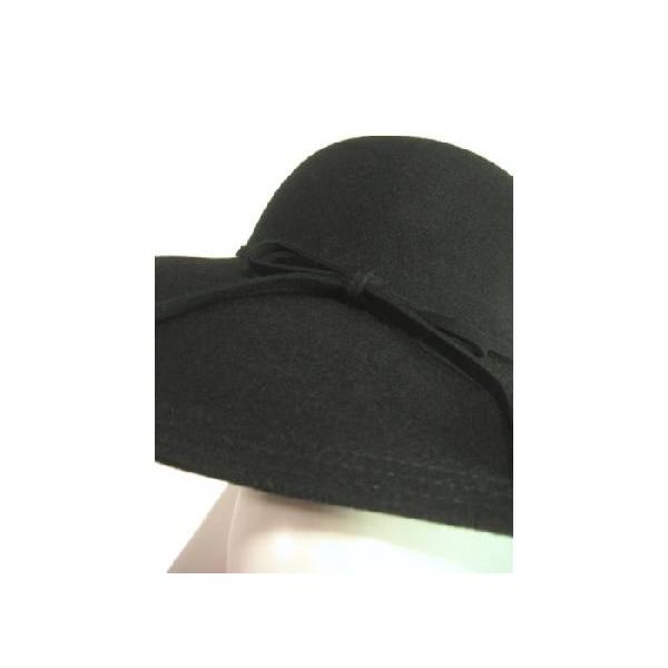 つば広帽子つば大女優帽ウールハット冬もつば広ハットでエレガントに