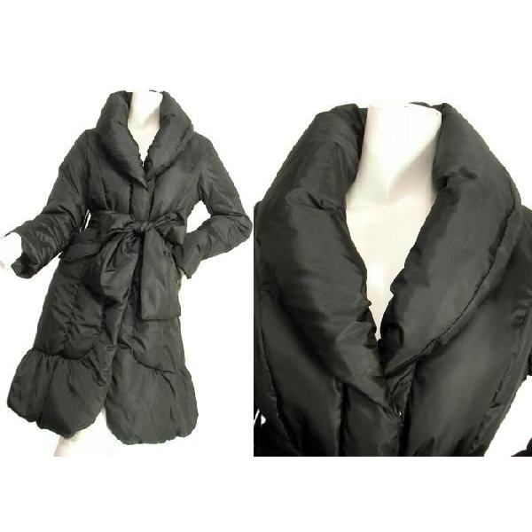 ダウンコート襟元ぷっくりエレガントプリンセスラインで上品美シルエットブラック・ベージュＭ・ＬサイズＳｅｄｕｃｅ