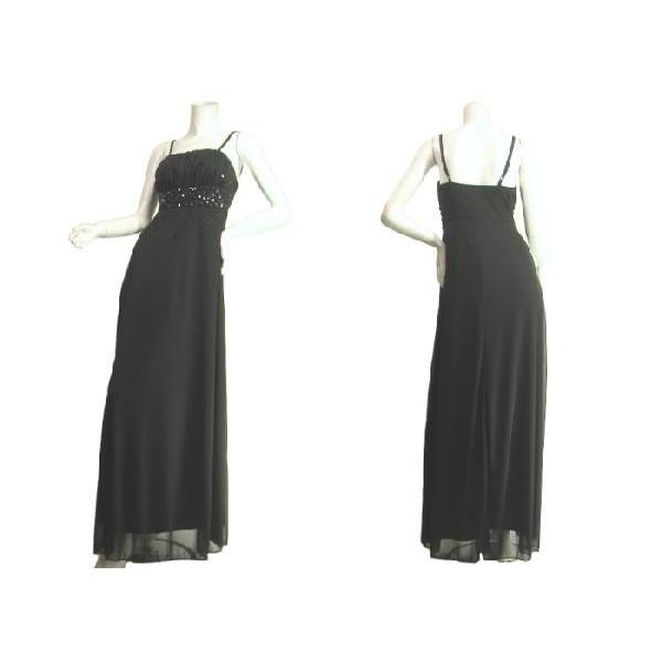 SALE ロングドレスシフォンワンピース胸下ブラックビジューマキシ丈パーティードレスＳｅｄｕｃｅ |  | 02