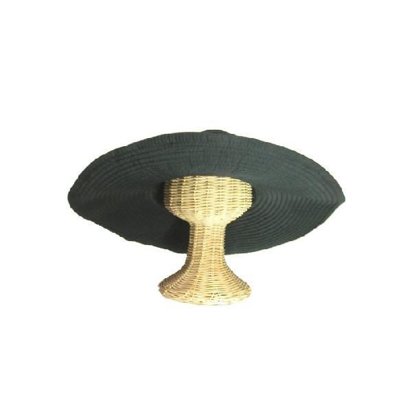 つば１５ｃｍブラックつば広ハット大きなつばでエレガントマダムブレードハット女優帽布製ブラック黒色 Seduce |  | 02