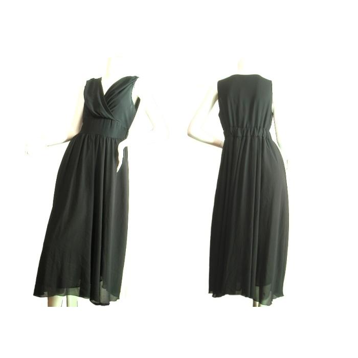 ドレスワンピースロングマキシ胸下切り替えシフォン　フォーマルパーティーブラック無地黒Ｓｅｄｕｃｅ |  | 02