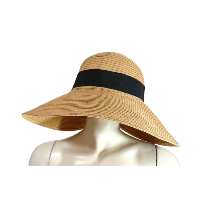 つば広帽子つば大女優帽カントリーバックリボン付き頭周り大きさ調節可能少し大きめＳｅｄｕｃｅ |  | 01