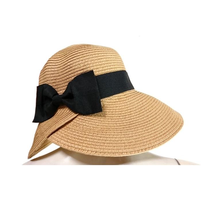 つば広帽子つば大女優帽カントリーバックリボン付き頭周り大きさ調節可能少し大きめＳｅｄｕｃｅ |  | 04