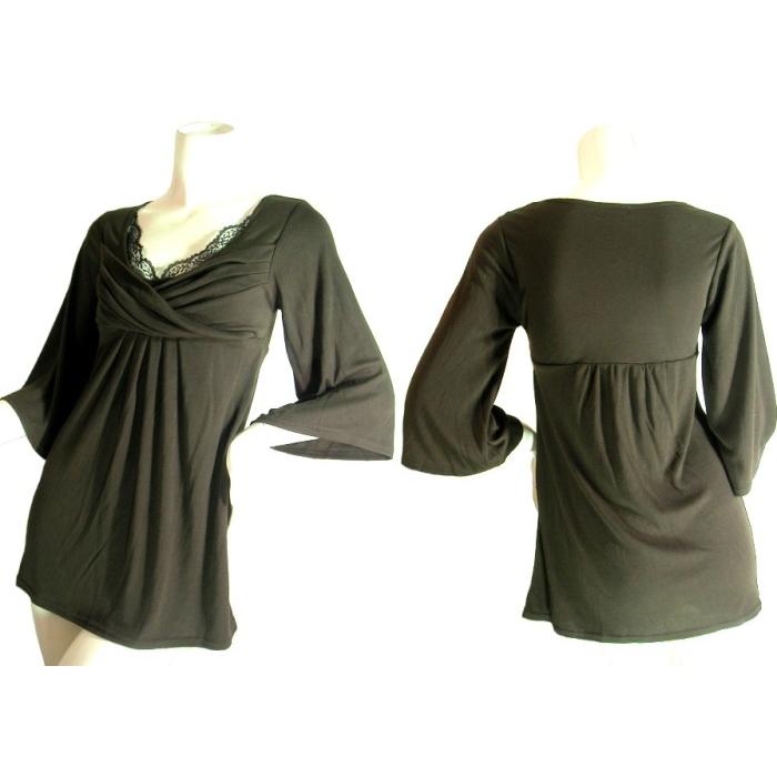 ブラウン七分袖胸下切り替えＡラインロングチュニックＳｅｄｕｃｅ |  | 02