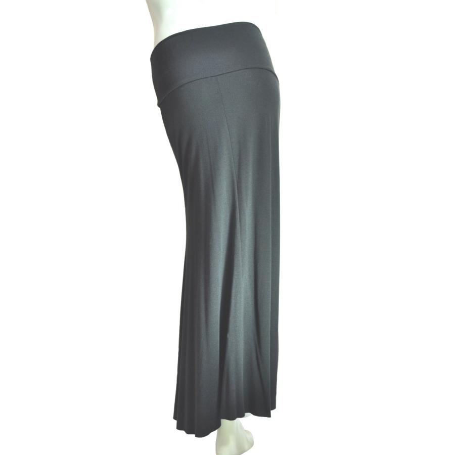 ロングスカート　マキシ丈　シンプルフレアライン　ブラック黒　ＬＡＳｅｄuce |  | 04