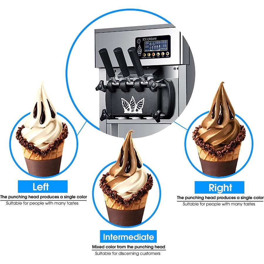 熱い販売熱い販売アイスクリームメーカー アイスクリームマシン 業務用スラッシーマシン レストラン用3L*2タンク付きフローズンデザートメーカー  デザートショップ アイスクリームメーカー