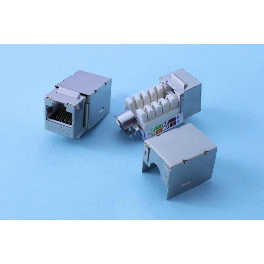 日本製線 Cat6A用シールドモジュラージャック NSJ6A-S 50個 通販の公式