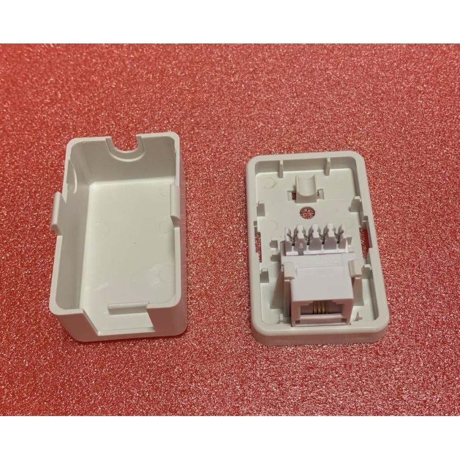 1回路6極4芯電話モジュラージャックkit 50個 : 通信情報機器
