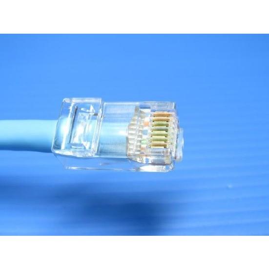 簡単・確実 LAN モジュラープラグ 貫通タイプ CAT.5E 100個 : 通信情報