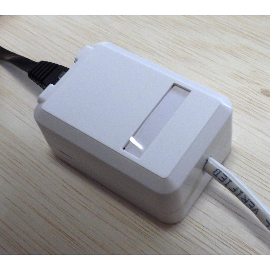 CAT.6 露出タイプLANモジュラーローゼット jj-lan6 : 通信情報機器