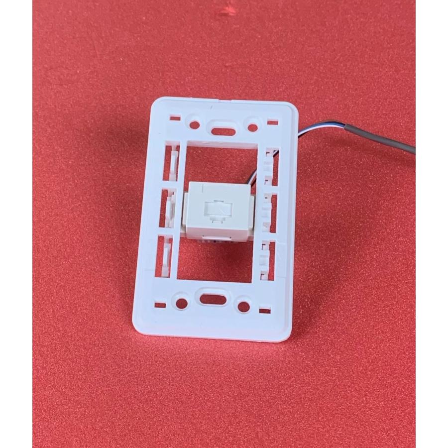 電話用 埋込式 モジュラージャック 6極6芯 工具不要 1個 : 通信情報