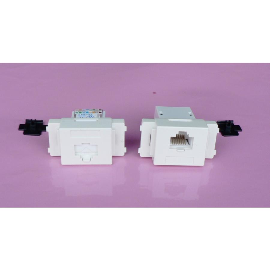 専用工具不用 CAT.5e 埋込LANモジュラージャックTL 1個 : 通信