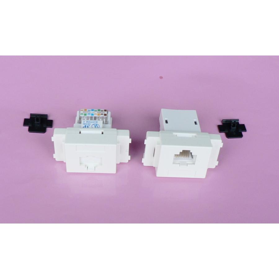 専用工具不用CAT.5e 埋込LANモジュラージャック TL1個|seed-jpn|03