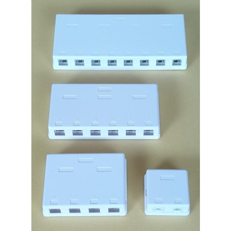 4ポート集合ローゼットケース 電話lLAN自由配置 : 通信情報機器シード