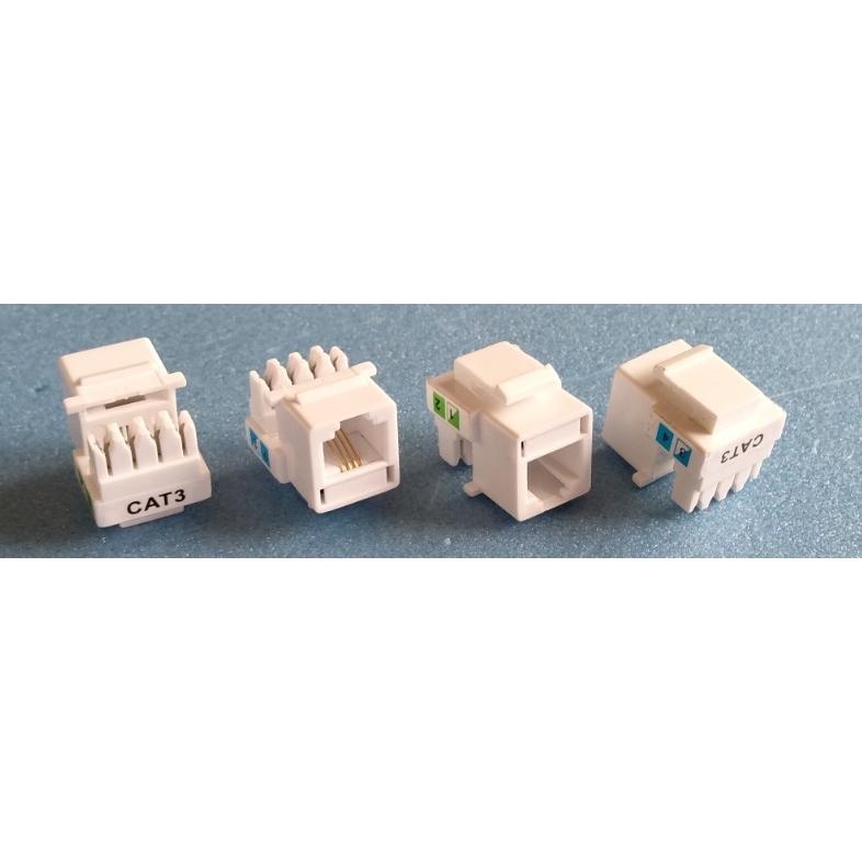 6回路 電話LAN 集合ローゼット6極4芯 RJ11X5 RJ45Cat.5eX1 組み立て