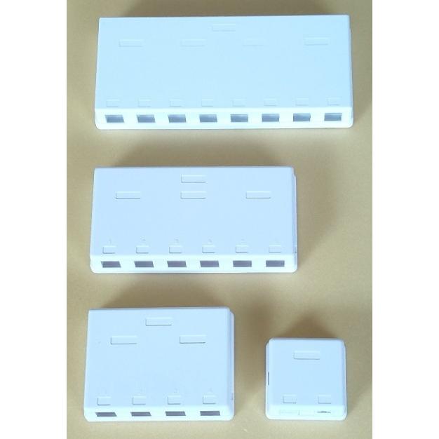 6回路 電話LAN 集合ローゼット6極4芯 RJ11X5 RJ45Cat.5eX1