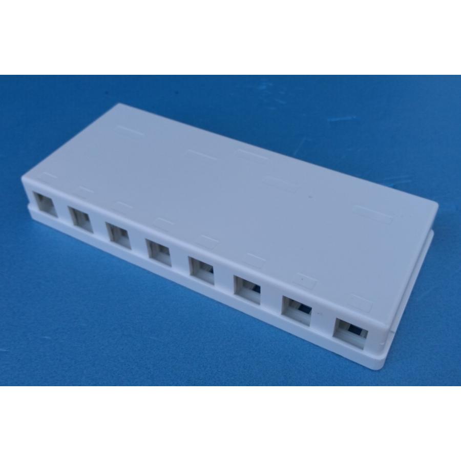 8回路集合ローゼット RJ11 6極4芯モジュラージャック 7個 LAN CAT