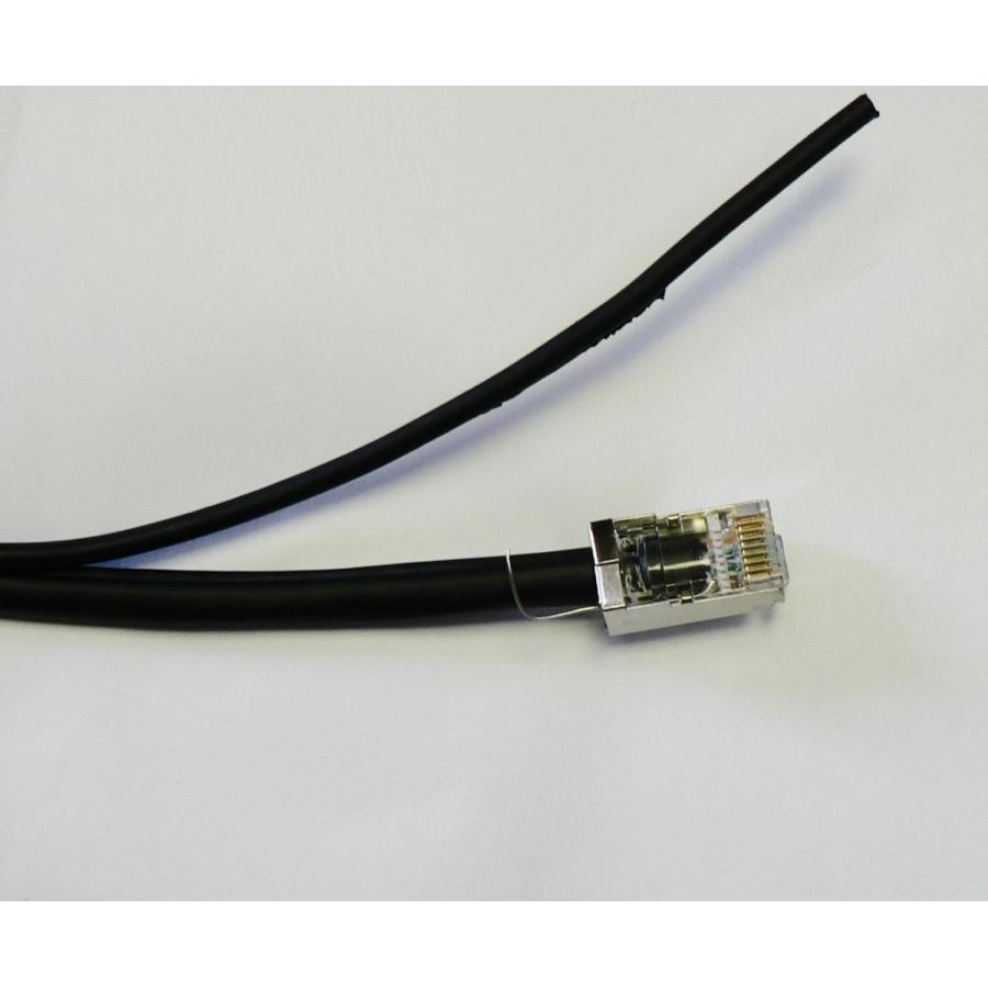 屋外用 LAN シールド ケーブル STP CAT.5E 支持線付き 50m 両端STP