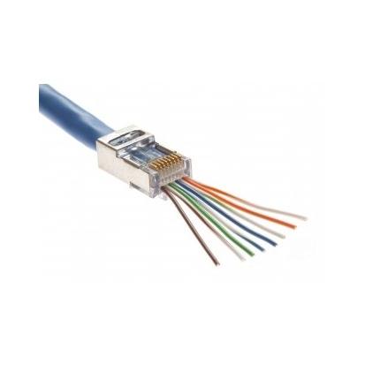 簡単・確実 STP LAN モジュラープラグ 貫通タイプ CAT.5E 100個