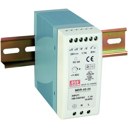 産業用DINレール電源ユニット PWR-40-24 : 通信情報機器シード - 通販