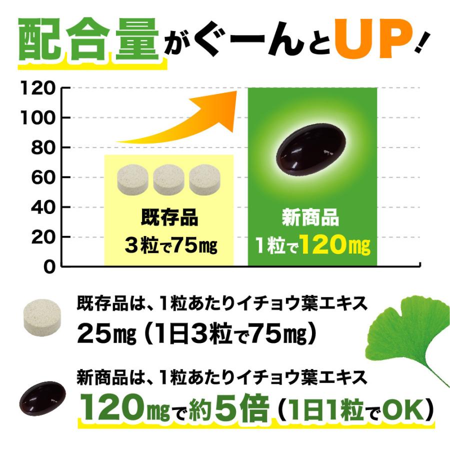 クーポンで半額665円  サプリ サプリメント イチョウ葉エキス　約1ヵ月分 DHA EPA フラボノイド配糖体24％以上 テルペンラクトン6％以上｜seedcoms｜07