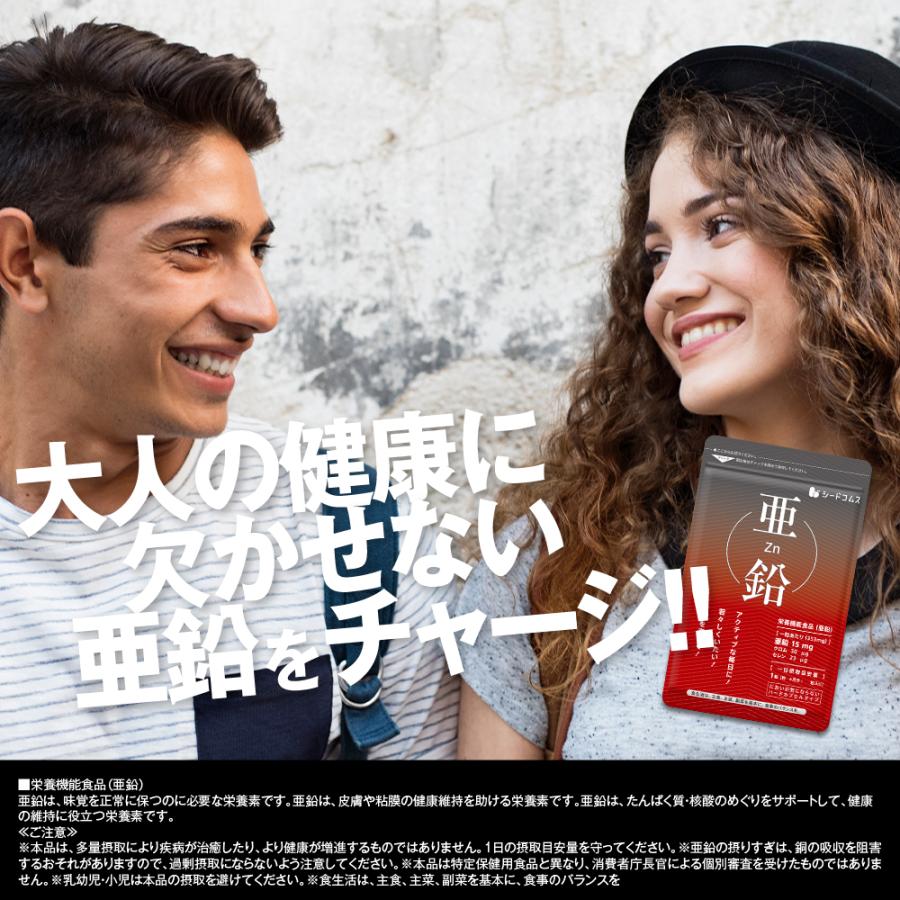 サプリ サプリメント 亜鉛  BIGサイズ約1年分　送料無料　サプリ　サプリメント ダイエット | seedcoms | 11